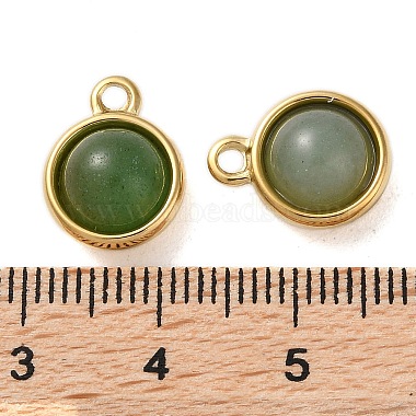 breloques demi-rondes aventurine verte naturelle(STAS-L022-397B-G)-3