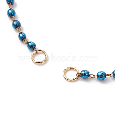 Handmade Synthetic Hematite Beaded Link Bracelet Making(AJEW-JB01150-53)-2