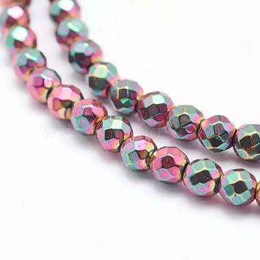 Electroplate Non-magnetic Synthetic Hematite Beads Strands(G-L486-A-02)-2