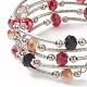 Glass Beads Five Loops Wrap Bracelets(BJEW-JB09056-02)-4