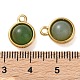 breloques demi-rondes aventurine verte naturelle(STAS-L022-397B-G)-3