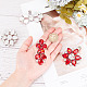 4Pcs 2 Style Flower Glass Rhinestone Shoe Decoration(AJEW-AR0001-79A)-3