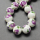 Handmade Printed Porcelain Beads(X-PORC-Q199-12mm-01)-1