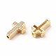 Rack Plating Brass Cubic Zirconia Beads(KK-B051-06G-01)-2