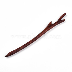 Swartizia Spp Wood Hair Sticks, Dyed, Saddle Brown, 172x20x8mm(OHAR-Q276-21)