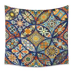 Polyester Bohemian Mandala Wall Hanging Tapestry, for Bedroom Living Room Decoration, Rectangle, Colorful, 1800x2300mm(PW23040452849)