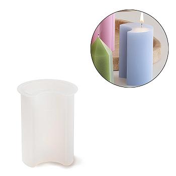 DIY Silicone Candle Molds, for Candle Making, Moon, 54x47x71mm