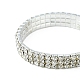 4Pcs 3 Style Brass Rhinestone Tennis Stretch Bracelet Sets for Girlfriend(BJEW-FS0001-06)-4