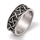 anillos de dedo de nudo de acero inoxidable vikingo vintage 304(RJEW-U005-04AS)-1