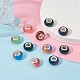 24pcs 6 couleurs perles européennes en résine rondelle(RPDL-YW0001-08)-5