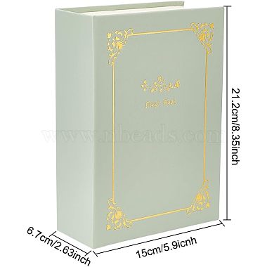 Boîte à bijoux livre magique en simili cuir(LBOX-WH0002-04B)-2