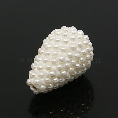 Polymer Clay Acrylic Teardrop Beads(OACR-M001-03)-2