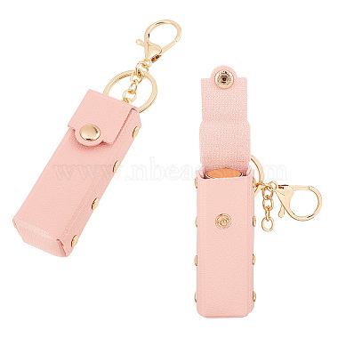 Pink Imitation Leather Clutch Bags