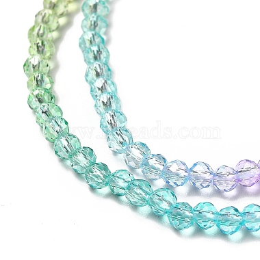 Brins de perles de verre de couleur dégradé transparent(GLAA-H021-01B-16)-3