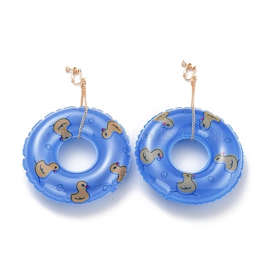 Royal Blue Resin Earrings