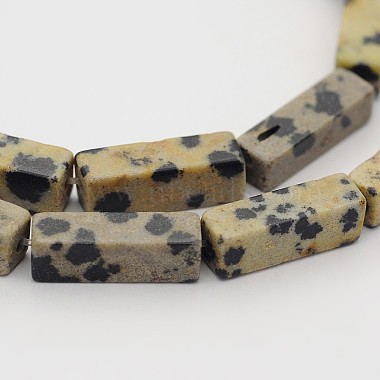13mm Cuboid Dalmatian Jasper Beads