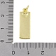 Brass Micro Pave Clear Cubic Zirconia Pendants(KK-P266-06G-V)-3