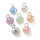 UV Plating Rainbow Iridescent Acrylic Pendants(OACR-P010-19)-1