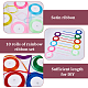 10 Rolls 10 Colors Polyester Ribbon(OCOR-CY0002-55)-5