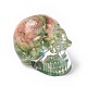 Natural Fluorite Skull Beads(G-P490-02A)-1