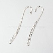 Tibetan Silver Bookmark, Lead Free and Cadmium Free, Antique Silver, 2.1cm wide, 11.8cm long, hole: 2mm(LF1678Y)