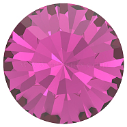 Preciosa&reg MAXIMA Crystal Round Stones, Czech Crystal, Dura Foiling, Round(431 11 615 Chaton), 70350 Fuchsia, SS18(4.2~4.4mm)(Y-PRC-RBSS18-70350)