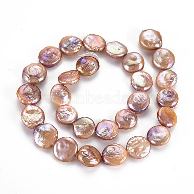 Chapelets de perles en Keshi naturel(PEAR-S018-03E)-3