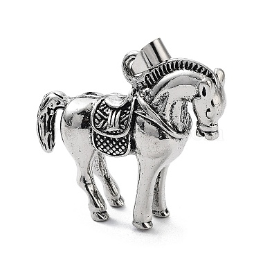 Antique Silver Horse Alloy Pendants
