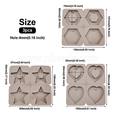 moldes de silicona estilo boutigem 3pcs 3(DIY-BG0001-19)-3