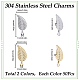 100Pcs 2 Colors 304 Stainless Steel Charms(STAS-SC0006-86)-2