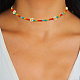 Anattasoul 8 pcs 8 couleurs graines de verre tressé fleur colliers de perles ensemble pour les femmes(NJEW-AN0001-32)-6