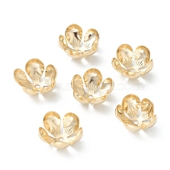 304 Stainless Steel Bead Caps, 5-Petal, Flower, Golden, 13.5x13x6.5mm, Hole: 1.5mm(STAS-H149-31G)