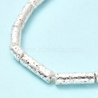 Electroplated Natural Lava Rock Beads Strands(G-G984-02S)-4