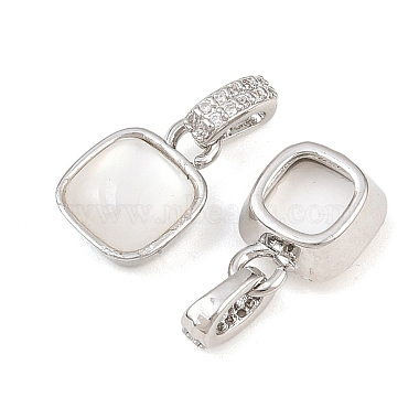 Brass Micro Pave Cubic Zirconia Pendants(KK-C248-03P)-2