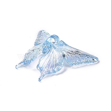 placage uv perles acryliques transparentes irisées arc-en-ciel(X-OACR-C010-10)-3