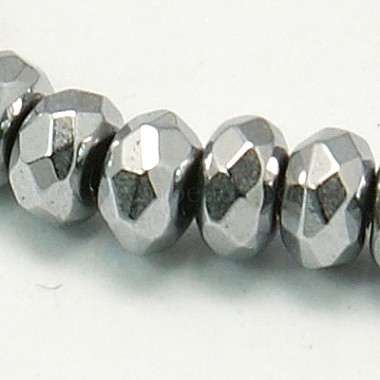 4mm Gray Abacus Non-magnetic Hematite Beads