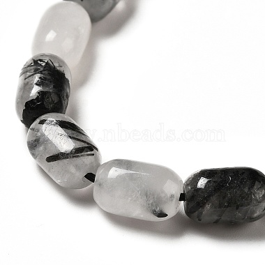 Natural Black Rutilated Quartz Beads Strands(G-G980-16)-4