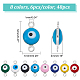 SUPERFINDINGS 48Pcs 8 Colors 925 Sterling Silver Plated Brass Enamel Connector Charms(FIND-FH0004-07)-4
