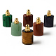 Pendentifs de bouteille de parfum ouvrants en pierres précieuses mixtes naturelles et synthétiques(G-R478-002-G)-1