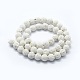 Brins de perles rondes en pierre de lave naturelle(X-G-E508-04-10mm)-2