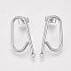 Left and Right Non-Tarnish 304 Stainless Steel Stud Earring Findings(X-STAS-S079-142A)-1