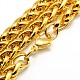 Fashionable 304 Stainless Steel Wheat Chain Necklaces for Men(STAS-A028-N004G)-2