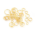 Brass Open Jump Rings, Round, Golden, 4~10x0.8~1mm, Inner Diameter: 2.4~8mm(KK-JQ0001-01G)