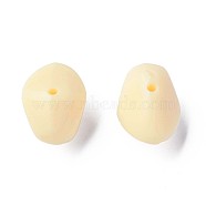 Opaque Acrylic Beads, Nuggets, PeachPuff, 12.5x18x13mm, Hole: 1.6mm, about 360pcs/500g(MACR-S373-146-A15)