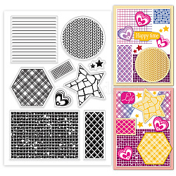 Custom PVC Plastic Clear Stamps, for DIY Scrapbooking, Photo Album Decorative, Cards Making, Mixed Shapes, 160x110mm(DIY-WH0618-0047)