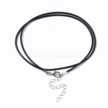 Waxed Cotton Cord Necklace Making(MAK-S032-1.5mm-B01)-3