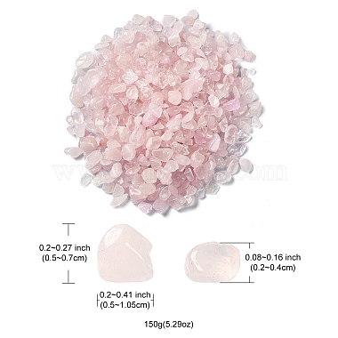 Natural Rose Quartz Chip Beads(G-YW0002-10)-6