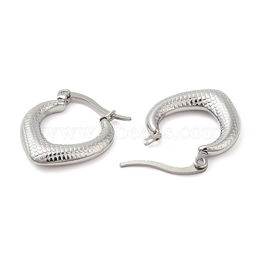 Non-Tarnish 304 Stainless Steel Hoop Earrings for Women(EJEW-M224-01P)-2