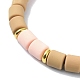 Polymer Clay Column Beaded Stretch Bracelets(BJEW-JB09782-04)-4