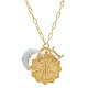 Collier pendentif constellation de zircons cubiques et lune en opalite(PW-WG46702-03)-1